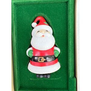 1982 Hallmark Keepsake Ornament Ceramic Santa Claus Vintage